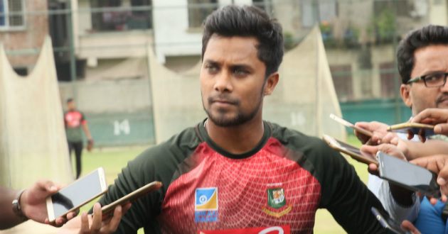 sabbir rahman talking to media at mirpur