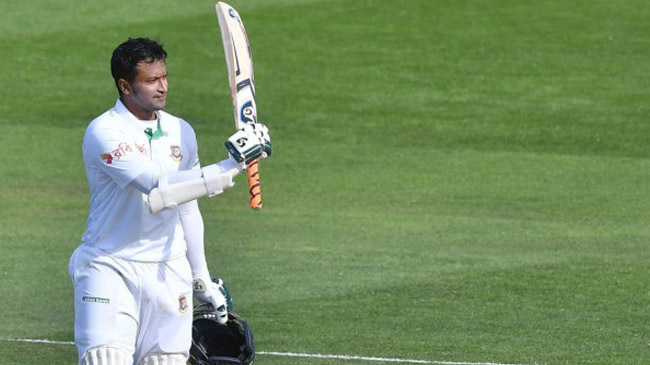 sakib playing first test