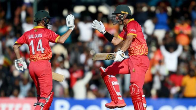 sean williams and craig ervine helped zimbabwe