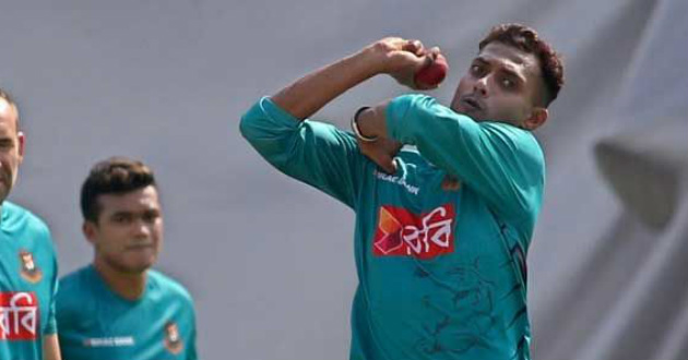 shafiul in bowling practice