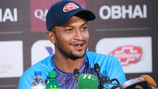 shakib al hasan bangladesh press test