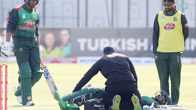 shakib al hasan injured tri series