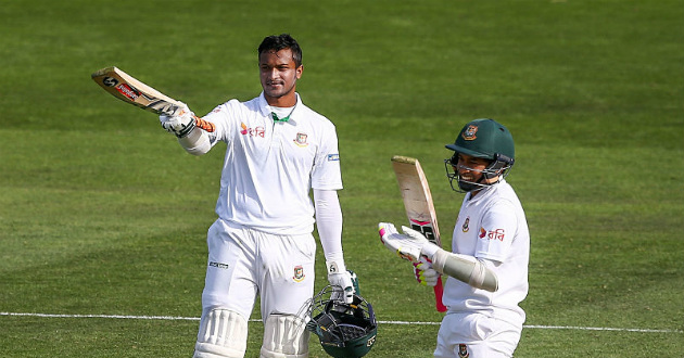 shakib and mushfiq in best test xi of cricinfo