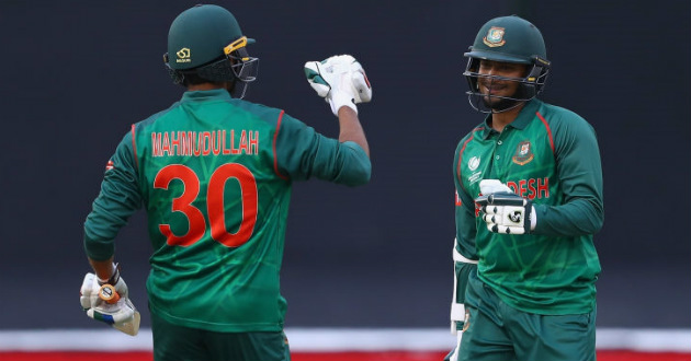 shakib mahmudullah while making frist 200 partnership in odi for bangladesh