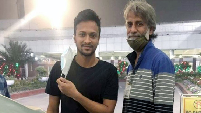 shakib reached dhaka