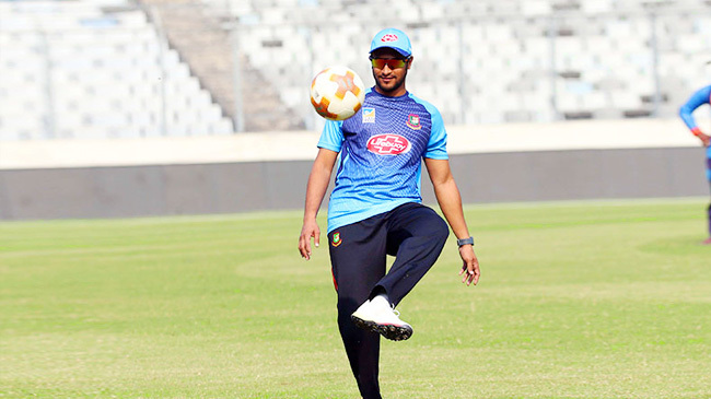 shakib started practice