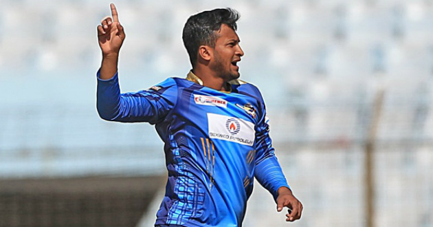 shakib takes five for against rangpur riders