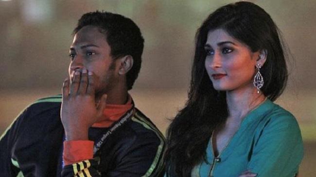 shakib with his wife