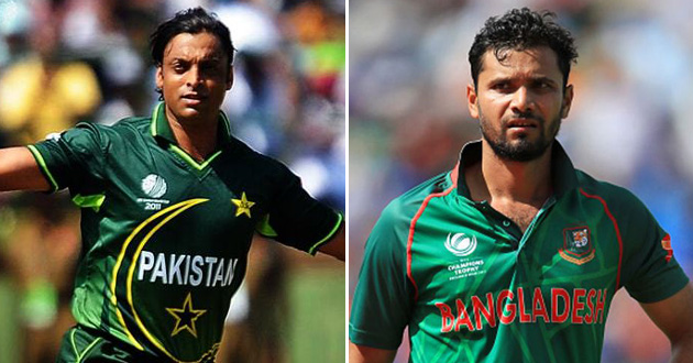 shoaib akhter and mashrafe