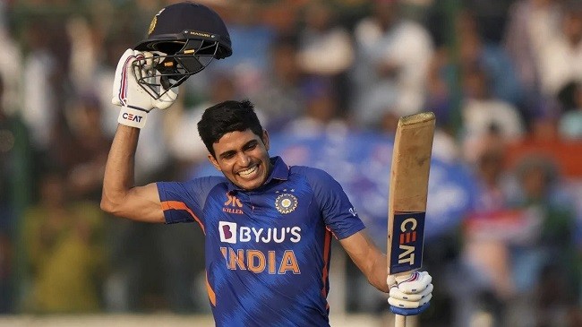 shubman gill brought up his double century in 145 deliveries