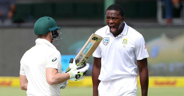 smith and rabada in pitch
