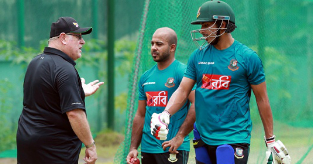 soumya sarkar working with batting coach mark