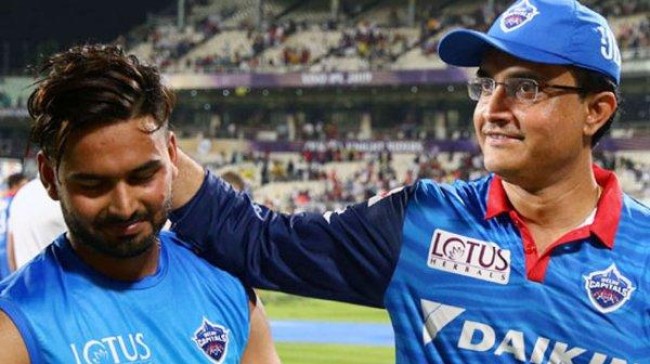 sourav ganguly and rishabh pant