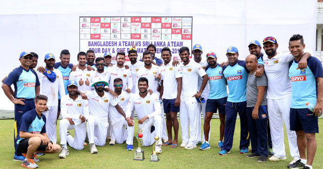sri lanka beats bangladesh a team in an unofficial test