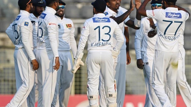 sri lanka team in test match againts bangladesh 1
