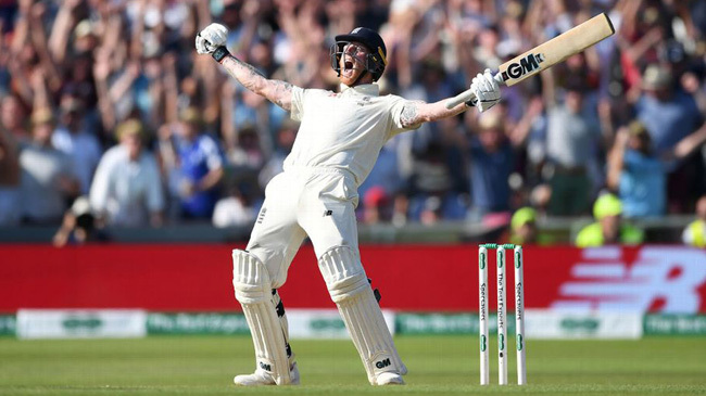stokes lets out a roar after sealing englands win