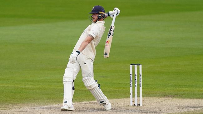 stokes playes a shot