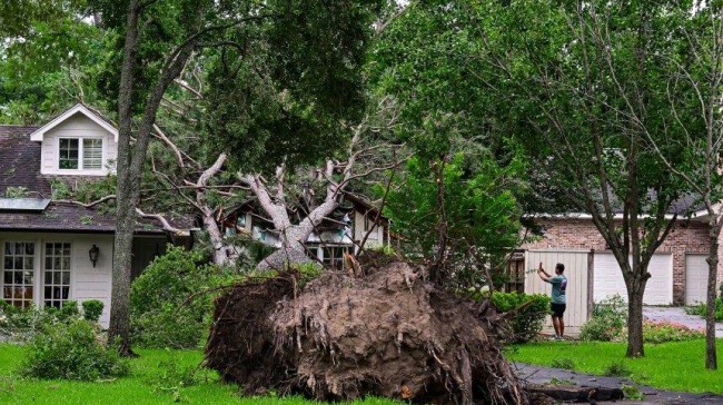 storm in houston