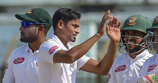 taijul islam celebrating a wicket