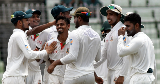 taijul nasir celebrating after beating australia at dhaka