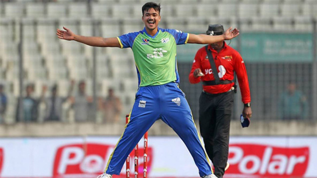 taskin ahmed bpl wicket