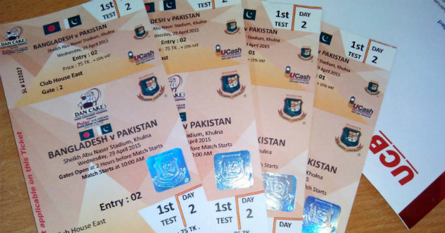 ticket bangladesh pakistan series