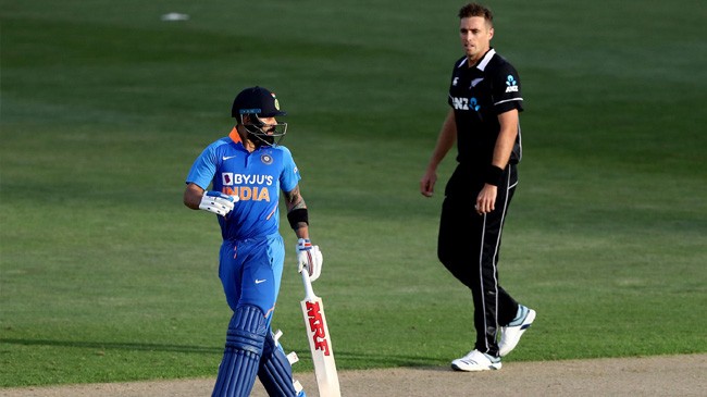 tim southee bowled virat kohli with a beauty