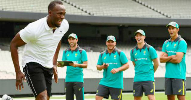 usain bolt australian cricket team