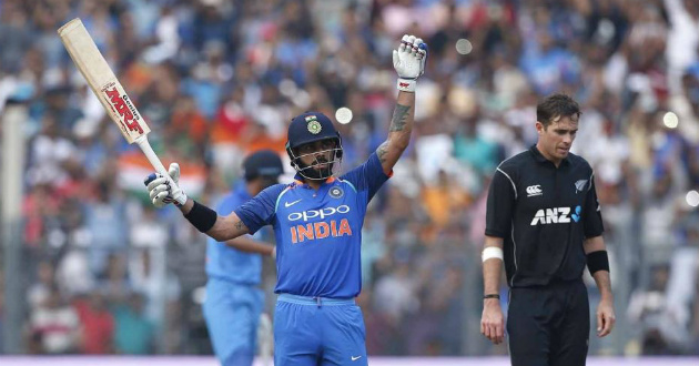 virat hits his 31st odi ton on his 200th odi against new zealand