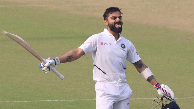 virat kohli celebrates his 20th test ton