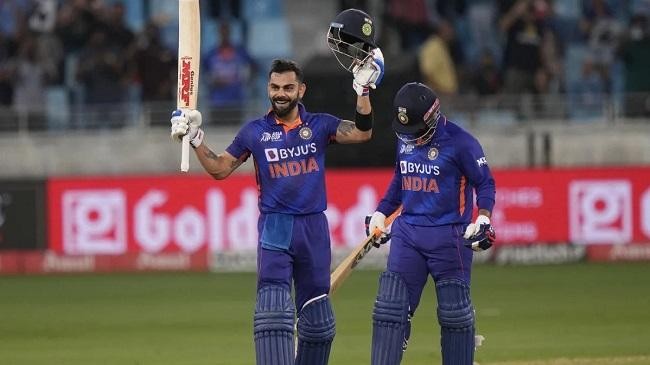 virat kohli celebrates his maiden t20i hundred