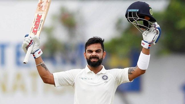 virat kohli celebrates test century