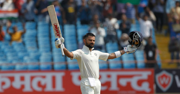 virat kohli hit ton in rajkot