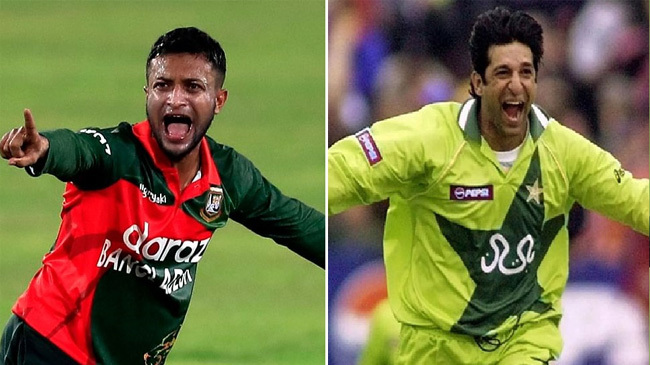 wasim akram and shakib