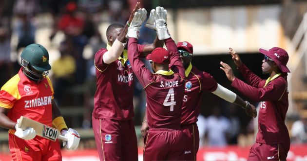 windies beats zimbabwe in world cup qualifier