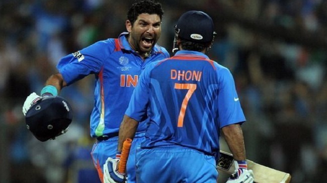 yuvraj singh and ms dhoni