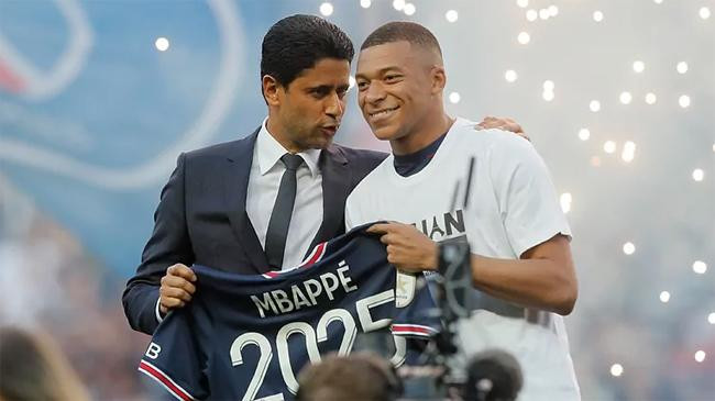 al khelaifi and kylian mbappe