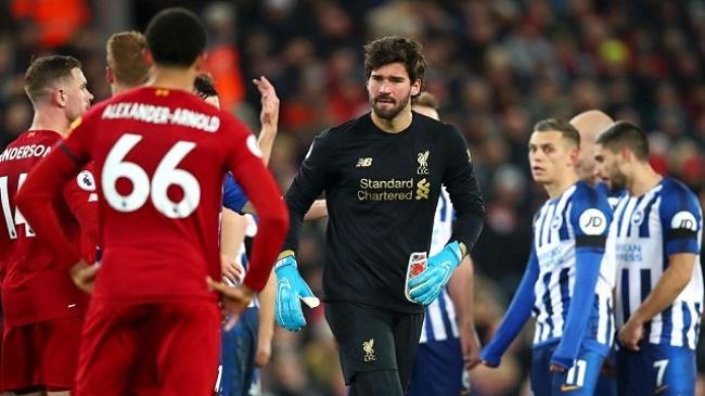 alisson sent off despite liverpool win