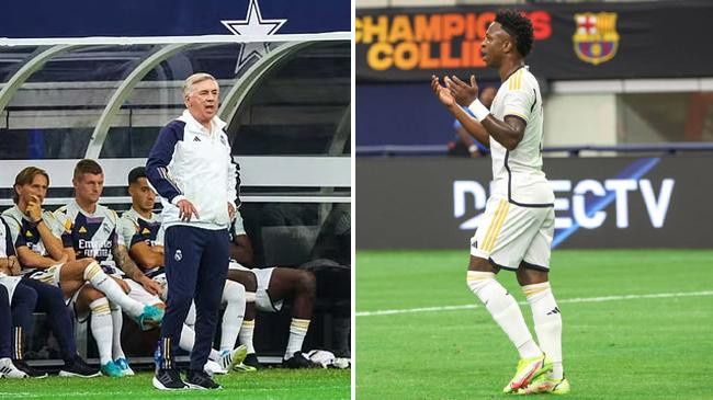 ancelotti and vinicious