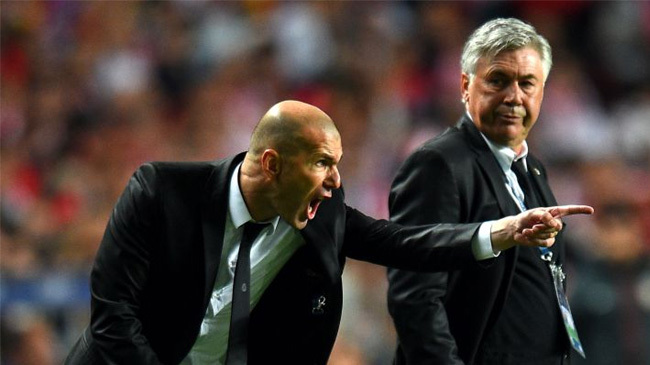 ancelotti zidan real madrid