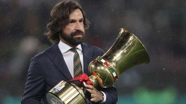 andrea pirlo coppa italia trophy