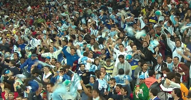argentina fan in stadium