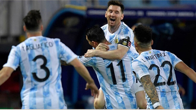 argentina messi after goal