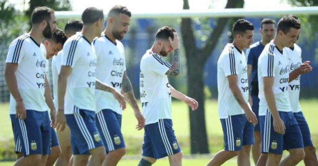 argentina practices world cup