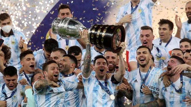 argentina team celebration