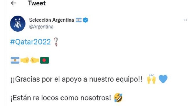 argentina team twitter
