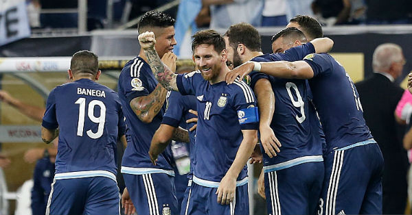 argentina went to final of copa america beating usa