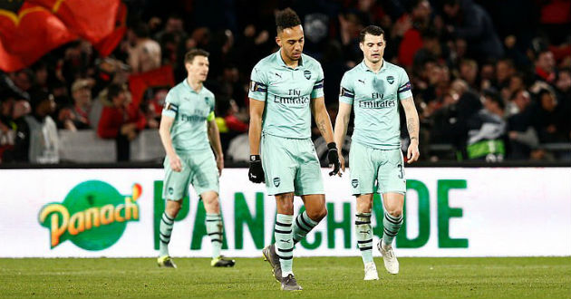 arsenals players disappointing defeat