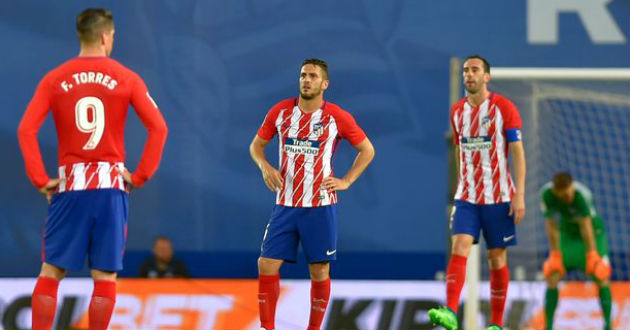 atletico madrid players frustrated