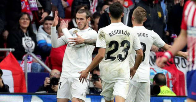 bale goal celebration in madrid derby